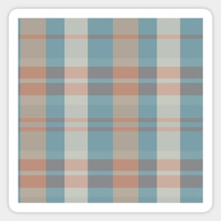 Cottagecore Aesthetic Evander 2 Hand Drawn Textured Plaid Pattern Sticker